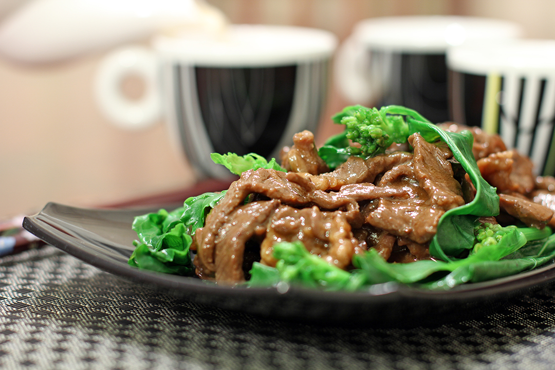 Beef and Chinese Broccoli