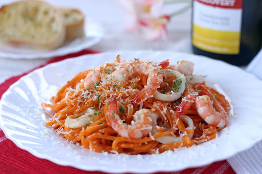 Aligue and Prawn Pasta 1