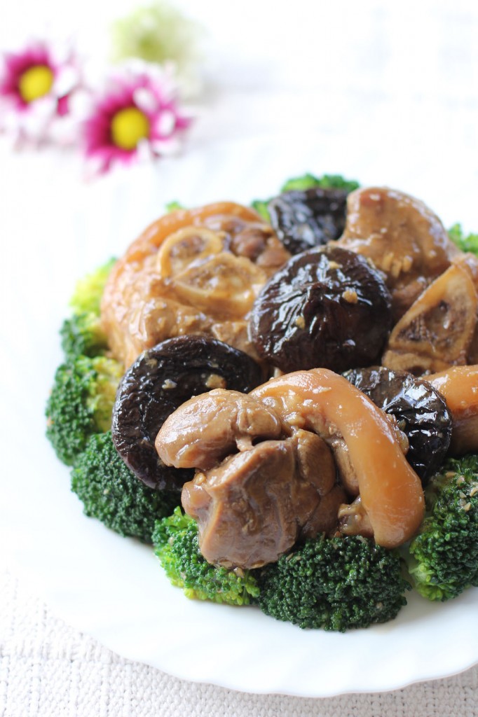 Braised Pork Hock and Broccoli