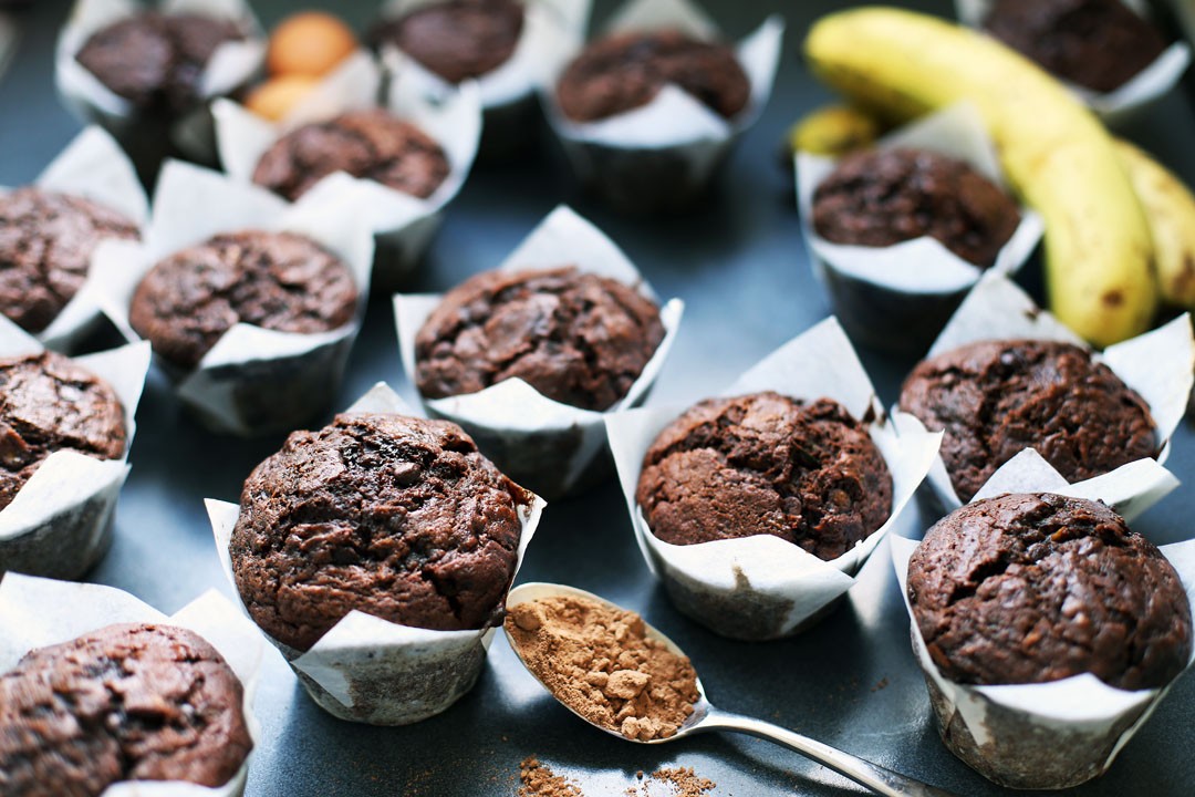 Zucchini, Banana, Chocolate Bread Wide